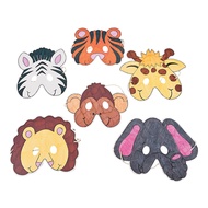 Fun Express Color Your Own Zoo Animal Masks - 12 Make Animal Faces Arts & Crafts Jungle Safari Party