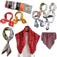 Square silk scarf for women 70 70x70cm turban bandana, beautiful, high-quality head covering to make