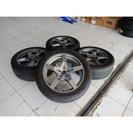 paket velg racing mobil inova camry accord outlander juke ring 18 merk hsr palang 5 + ban 235 50 r18