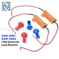 1Set Universal Canbus 50W 10RJ / 30RJ LED Load Resistor Fix LED Bulb Hyper Flash Error