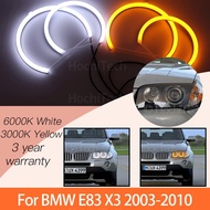 1 Set White yellow Cotton Light Angel Eyes Halo Ring Kits for BMW E83 X3 2003-2010