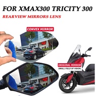 กระจกมองหลังสำหรับยามาฮ่า xmax 125 250 300 400ชิ้นส่วนรถจักรยานยนต์ Tricity300 XMAX300เลนส์นูนกระจกมองหลังเพิ่มวิสัยทัศน์
