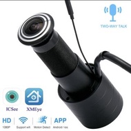 ⚠️ WIFI 1080P 魚眼窺視門網路攝影機迷你門眼孔攝影機 P2P 網路監視攝影機安全兩路音訊
