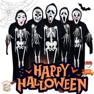[SG Seller] Skeleton Halloween Costume Kids & Adults Cosplay Outfit | Spooky Party & School Play