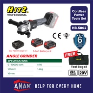 HITZ 20V Angle Grinder Cordless Brushless Rechargeable Battery Wireless Electric Cut-Off Machines Po