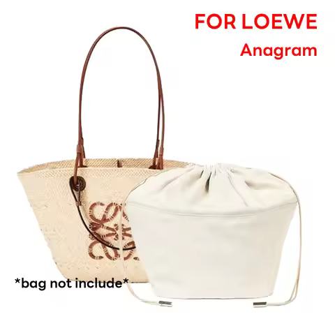 Organizer Insert for LOEWE Anagram Bag Canvas Storage Drawstring Support Insert Bag Charm Modificati