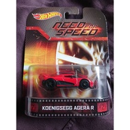 Hot Wheels Koenigsegg Agera R Need for Speed red rare not Tomica Kyosho Tarmac Inno Matchbox