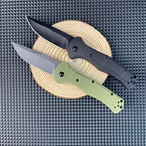 BM-9070 Outdoor Tactical Folding Knife D2 blade Nylon fiber handle Camping hunting versatile EDC too