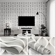 Wallpaper Dinding Motif Garis Wave Klasik Warna