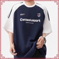 【✅READY STOCK🇲🇾】400gsm 100% Cotton Unisex Oversized T-shirt plus size Couple Tees baju lelaki现货纯棉重磅宽