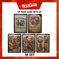 Barber Wall Art Picture Poster in 5 Pieces Set Frame