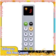 【D&F】Kids Elevator Control Panel Toy, Sound & Light Pretend Play Elevator Toy, Toddler Travel Toys, 