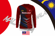 Jersey Malaysia Sport T-shirt Baju Jersi Dewasa Lengan Panjang#LS-20