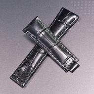 For Rolex Daytona SUB GMT Datejust Black Leather Vintage Watch Band Strap 20mm