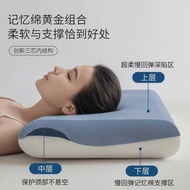 Blossoming Planet Five-Star Hotel Three-Core Deep Sleeping Pillow PRO Memory Foam Adult Pillow Neck 