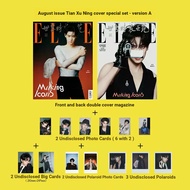 Official Edition ELLE August-da Xunning Cover Set: AB Magazine+4 Large Cards+4 Small Cards+4 Polaroi