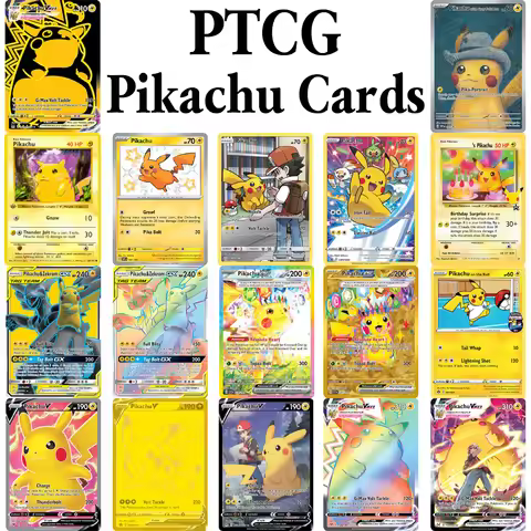 Pikachu Proxy Cards Foil/Regular PKM Trading Cards TCG Top Quanlity EX/VMAX Collectible Card Basic H