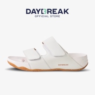 DAYBREAK Softwood Slide Leather สีขาว รองเท้าแตะ แบบสวม หนังแท้ สีขาว นุ่มสบาย ผู้ชาย ผู้หญิง