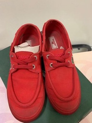 Lacoste 紅色 懶人鞋