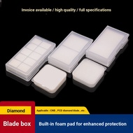 Diamond Blade Box 1 Grid 2 Grid 10 Grid Built-in Sponge Pad PCD Square Diamond Blade Special Packagi