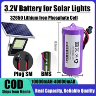 32700 3.2V Solar LED Light Battery with BMS and LiFePO4 Technology -10000mAh to 10000mAh Options