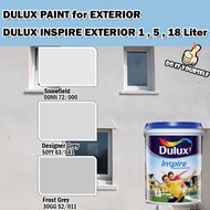 ICI DULUX INSPIRE EXTERIOR PAINT COLLECTION 18 Liter Snowfield / Designer Grey / Frost Grey