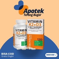 BRONSON VITAMIN D3 K2 5000UI ORIGINAL USA ISI 120 EXTRA STRENGTH