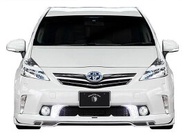 【M's】プリウス α 前期 フロント ハーフ スポイラー LED スポット 付 ／ ROWEN／ロエン エアロ ／／ ECO-SPO Edition 1T005A00 トヨタ TOYOTA PRIUS ALPHA