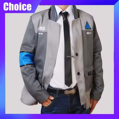 Game Detroit Become Human Cosplay Costume Connor Cosplay Uniform Men Jacket Coat Costume Full Set