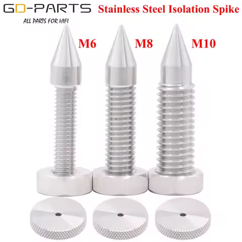 M6 M8 M10 SUS-316 Stainless Steel Speaker Spike Cone Hifi Audio AMP Monitor Subwoofer Chassis Isolat