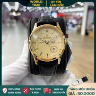 Đồng hồ nam Sunrise DM784SWA dây da Full box kính Sapphire chống xước chống nước - Bảo hành 3 năm