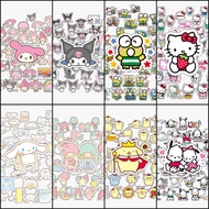 50pcs Sanrio Stickers/Hello Kitty Stickers/Keroppi Stickers/Cinnamoroll Stickers/Kuromi Stickers/Pompompurin Stickers/Pochacco Stickers/Twinstar Stickers/My Melody Stickers/Cute Stickers/Cartoon Stickers/Motif Stickers