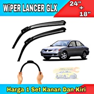 Mitsubishi Lancer GLX Car Wiper size 24 + 18 _ Lancer GLX Car Wiper Price per Pair _ Lancer GLX Fram