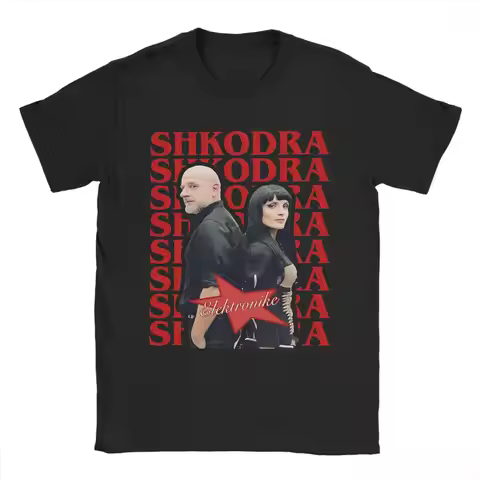 Shkodra Elektronike Zjerm Eurovisions 2025 Albania Merch Tee Shirt for Men Women Graphic T Shirts 10