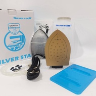 SILVER STARเปิดฝาหน้าทอง(28รู) เตารีดไอน้ำอุตสาหกรรม ขนาดหน้ากว้าง 127MM รุ่น ES-999(1600W) # โปรพิ