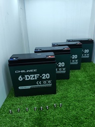 แบตเตอรี่ 2 ล้อ เหลือ 3 ล้อไฟฟ้า รุ่น CHILWEE 6-DZF-20ah 1 ชุด