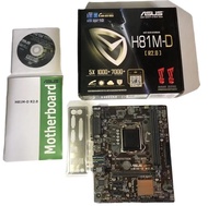 Asus H81M-D R2.0  เมนบอร์ด  เจน 4 ซ็อกเก็ต LGA 1150 i3 i5 i7 DDR3เมนบอร์ดของแท้ อุปกรณ์ ส่งจากไทย