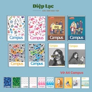 (Collection) Campus A4 horizontal notebook WITH POINTS, cool, A4 notebook - vpp Diep Lac