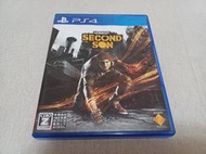 【PS4】收藏出清 SONY 遊戲軟體 惡名昭彰 第二之子 Second Son 盒書齊全 正版 日版現況品 請詳閱說明