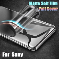 Full Cover Matte White Soft Film Screen Protector Sony Xperia XA3 XA2 Ultra XZ3 XZ4 XZ2 XZ Compact