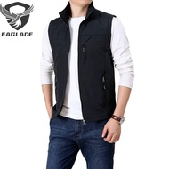 Eaglade Quick Drying Fishing Casual Vest Men In Black M-6XL RFWJ-7782