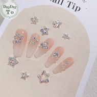 DayDayTo 5pcs 3D Alloy Nail Ch Decorations Star Accessories Glitter Rhinestone Nail Parts Nail Art Materials Supplies sg