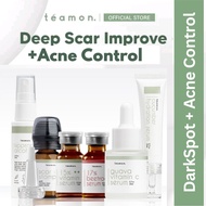 Teamon Dark Spot Correcting Scar Roller Scar Stamp Skincare Ance Scar - Set lengkap Parut + Jerawat