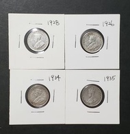 (澳洲老銀幣) 澳洲six pence銀幣不同年份共4枚  接近100年歷史