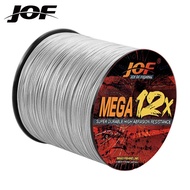 JOF X12 Fishing Line 300M 12 Strands Braided Fishing Line PE Line 100% PE Abrasion Resistant PE Line