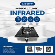 kurnia fashion GASCOMP Kompor Gas 1 Tungku Kompor Bara ST01 IR Kompor Gas Kaca Tungku 1 Infrared den