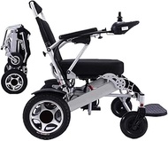 Lightweight for home use Lightweight Fold Foldable Portable Electric Wheelchair Deluxe Powerful Dual Motor Compact Mobility Aid Wheel Chair with Battery - Supports 286 Lbs