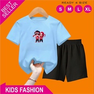 Children's Shorts Set 5-15 Years Old with Indonesian Independence Day Motif 79