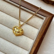 18k Clavicle Diamond Female Mulberry Meteorite Hanging Colorful Heart Hanging Gold Hammer Shell Whol