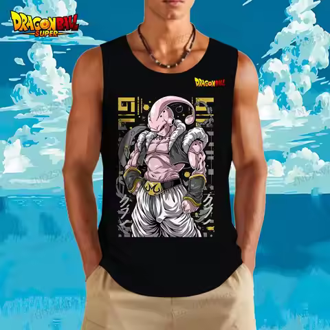 Dragon Ball Z Gym Men's Children's Tank Top Goku Vegeta 2024 Street Wear Hip Hop Summer Muscle Fit O